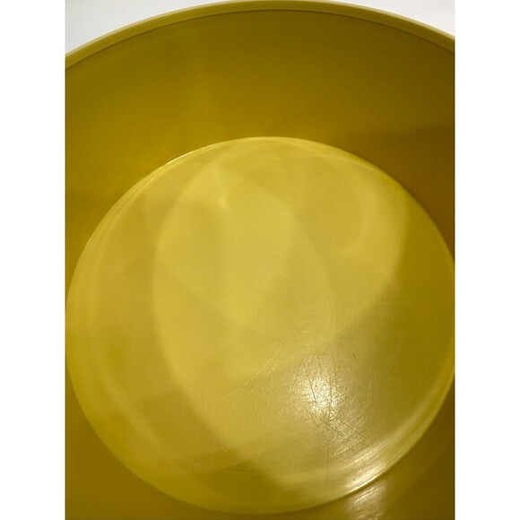 Vintage Yellow Tupperware Servalier Storage Canister 1204-14 W/Lid - Picture 6 of 7